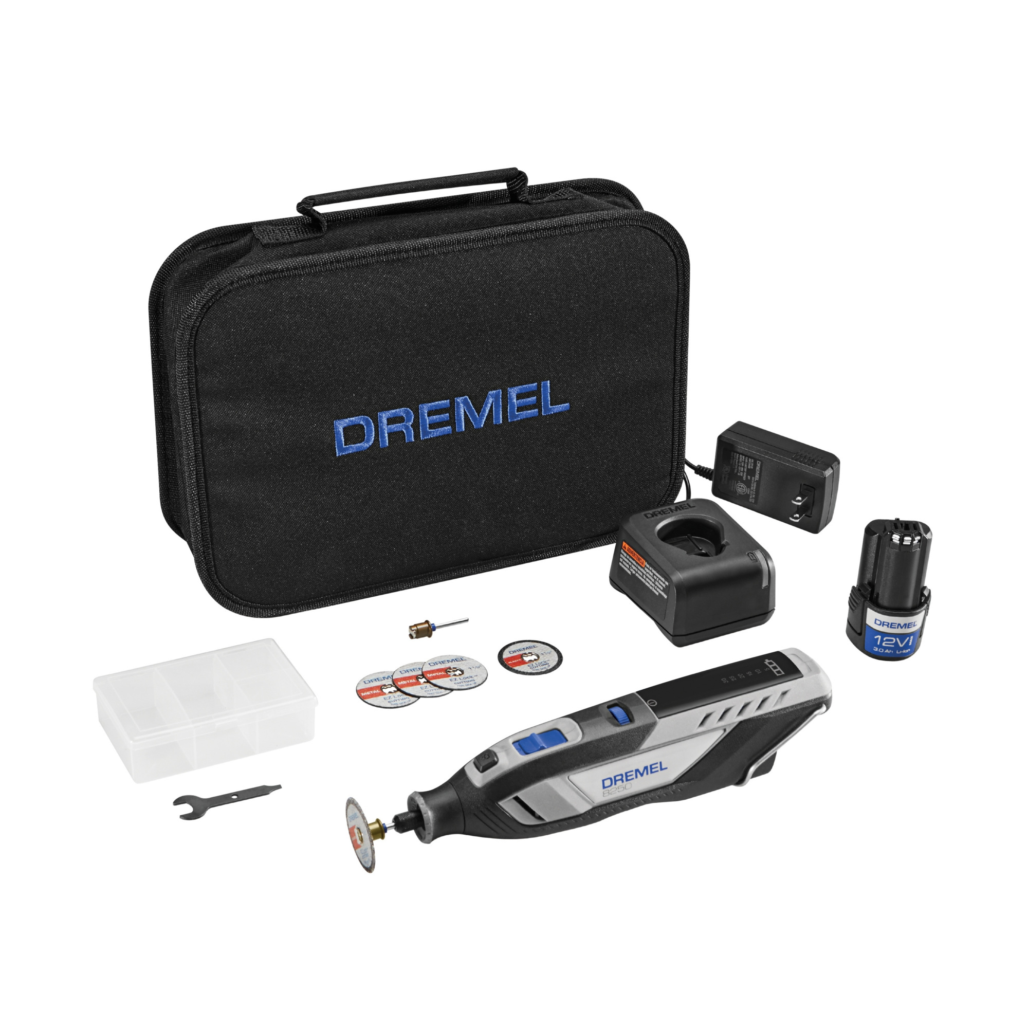 Dremel Cordless Brushless Rotary Tool Kit — 12 Volt, Model# 8250-5